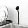 2 Pcs Scrub Brush with Handle 11'' Dish Scrubber Brush