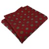 TigerTie Designer Silk Handkerchief in Polka Dot - Pocket Square