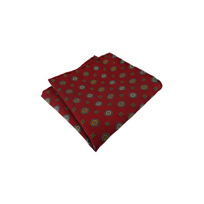 TigerTie Designer Silk Handkerchief in Polka Dot - Pocket Square