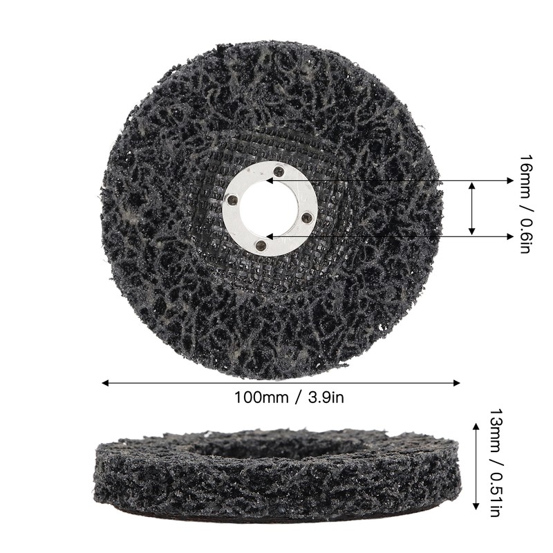 5Pcs Strip Discs Stripping Wheel Black 4 Inch for Stainless