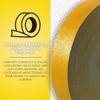 ifloortape DuraMark Yellow Outdoor Pavement Marking Tape, Flexible Polymer Rubber