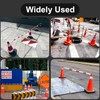 AIWFL 2 Pack Retractable Traffic Cone Bar from 3.8ft to