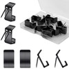 PEUTIER 10pcs Cubicle Hooks, Metal Push Pin Hooks Fabric Panel