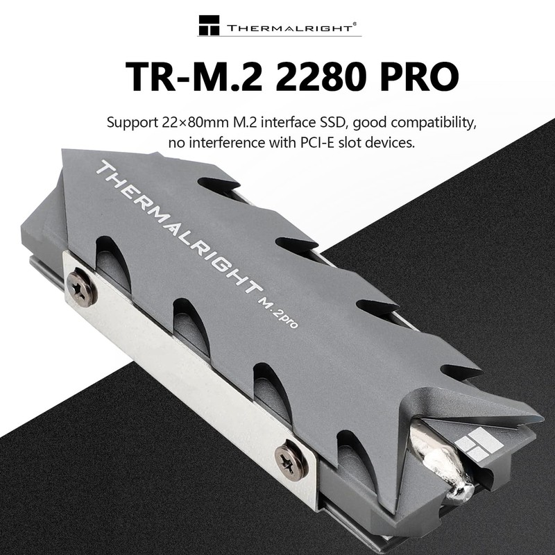 Thermalright M.2 Pro 2280 SSD Heatsink,8mm Heatpipe, High Performance Double