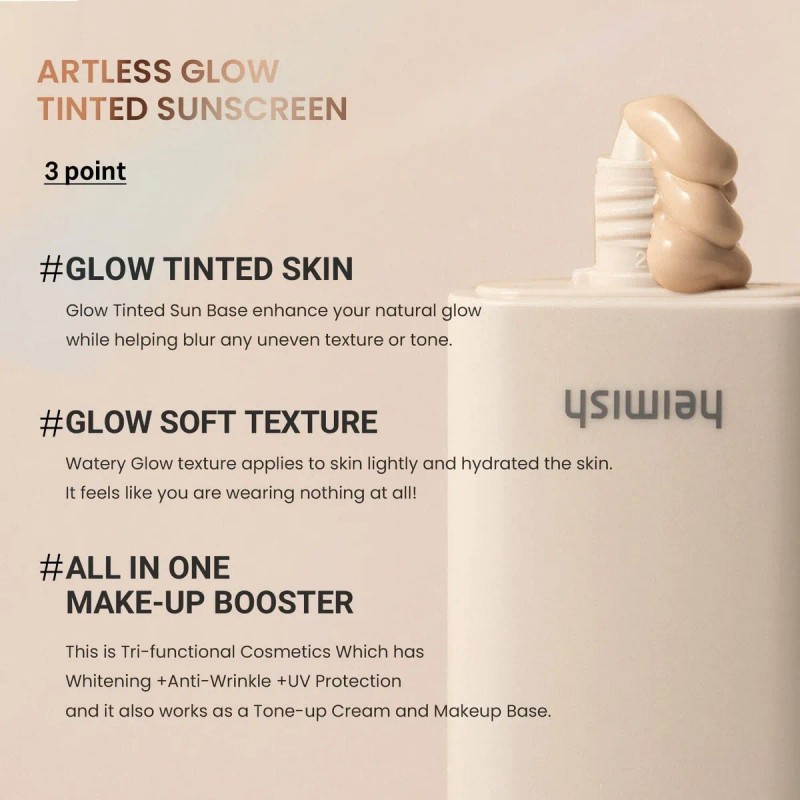 Heimish Artless Glow Tinted Sunscreen Protector Base