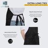LivinEase Unisex Adjustable Bib Aprons - Stylish Black Chef Aprons