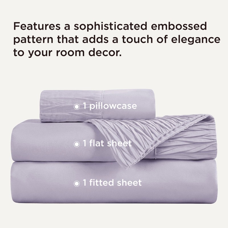 Bedsure Twin Sheets Set - 3 Pieces Soft Twin Bed