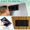 Datanly 6 Pcs Black 10 x 4 Inch Interior Size