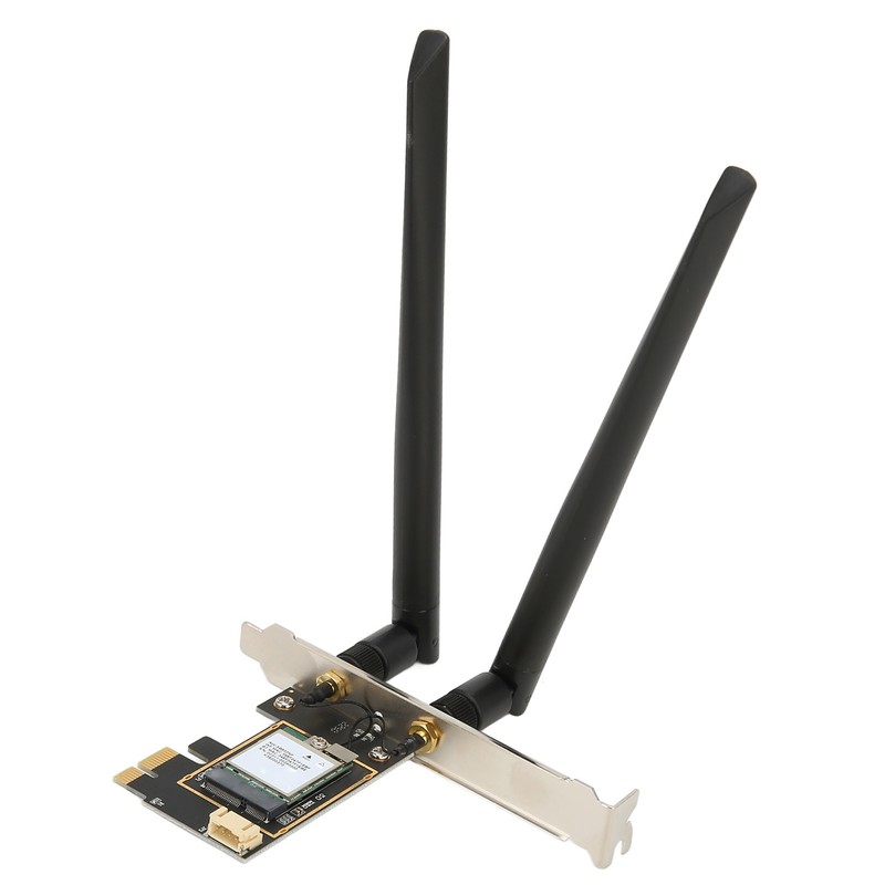 PCIe WiFi 6E Card 2.4G/5G/6Ghz Up to 2400Mbps Dual Antenna