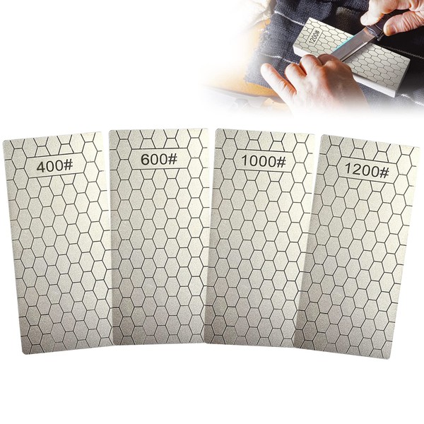 4 Pieces Diamond Sharpening Stones, Quality Diamond Stones for Sharpening,