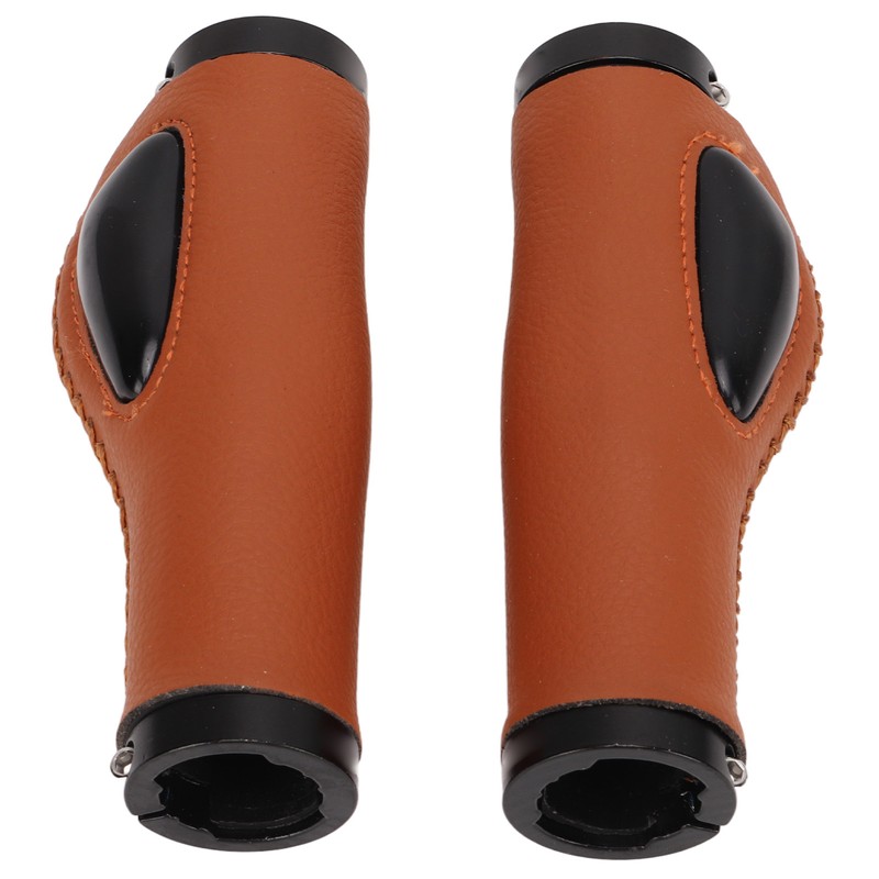 Artificial Leather Bicycle Grips Liquid Silicone Palm Pad Shock Absorption