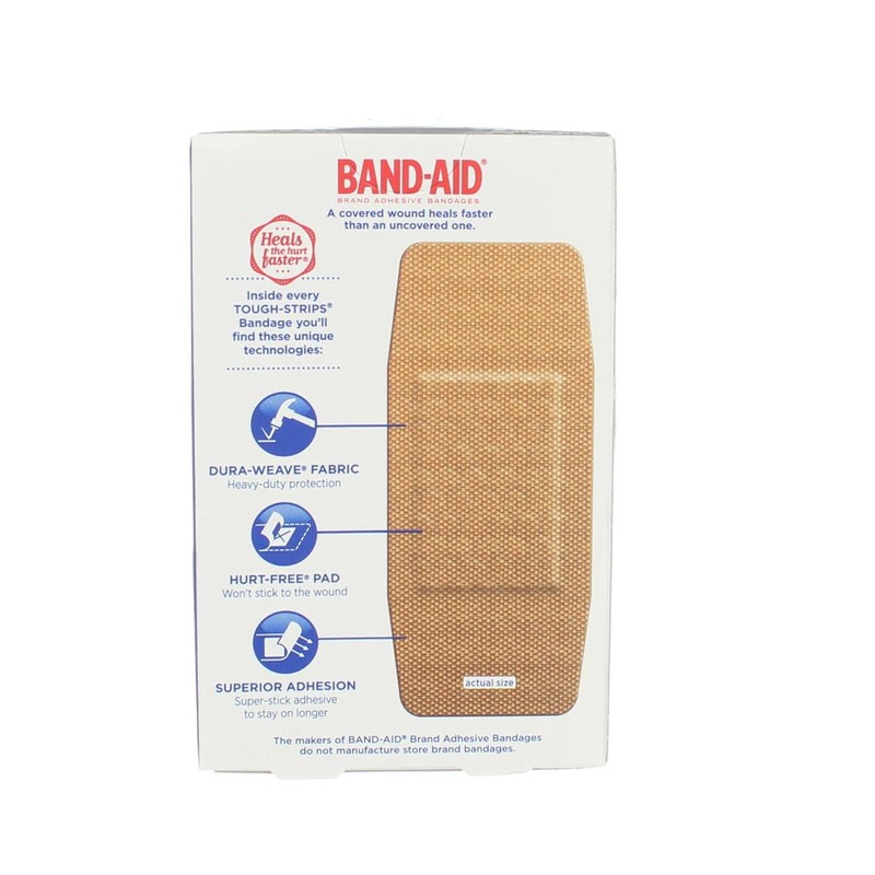 BAND-AID® Brand TOUGH STRIPS® Bandages XL, 10 Count