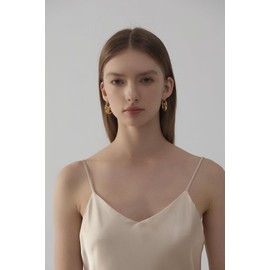 Luxurious 24K Gold and Diamond Letter F Earrings For womens - Premium Gift for Style Seekers (Fashion)