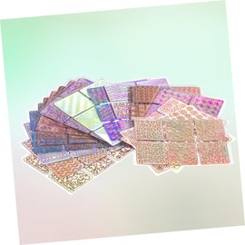 Ipetboom 48 Sheets Nail Art Stencil Home Nail Art Design Kit Reusable for Salon Look