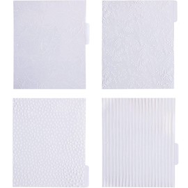 Steel Mill & Co Cute Decorative Binder Dividers with Tabs, 8 Tab Dividers Letter Size, Plastic Binder Organizer Set for School/Office, White Floral