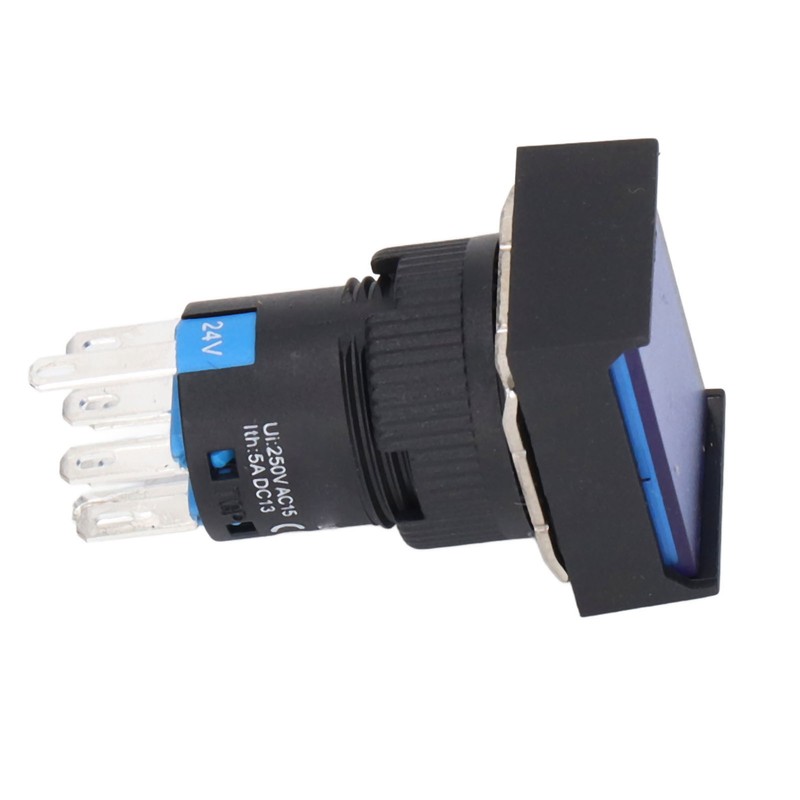 25Pcs Push Button Switch Self Locking AC DC 24V Accessory