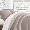 Merit Linens Comforter Set Two-Toned Reversible Microfiber All Season Down-Alternative