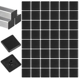 Pack of 50 Aluminium Profile End Caps, 30 x 30 mm Aluminium Profile Caps, Plastic Aluminium Profile End Caps, Black Protective Caps for Aluminium Profiles for 3030 European Standard Industrial