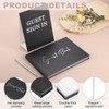 PATIKIL Guest Book, 9x7 Elegant Wedding Guestbook Black Cover Memory