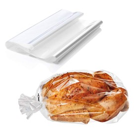 ECOOPTS Oven Bags Large Turkey Size Oven Cooking Roasting Bags for Turkey Chicken Meat Ham Seafood Vegetable (21.6×23.6 in/Bag） (430 x 550mm)