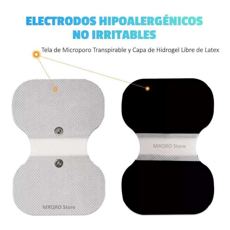 Sensamed Electrodo Grande Lumbar Espalda Cadera Broche 3.5mm Tens Ems