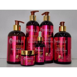 Productos para el cuidado del cabello rizado con granada y miel MIELLE PAQUETE DE 6 PIEZAS - ¡NUEVO!