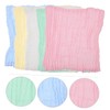 Beavorty 10pcs Multi Square Towels Soft Absorbent Washcloths for Face