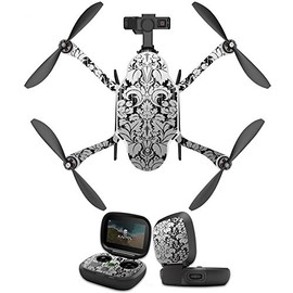 MightySkins Skin Compatible With GoPro Karma Drone headphones wrap cover sticker skins Floral Retro