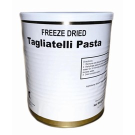 Military Surplus Freeze-Dried Tagliatelle Pasta – 32 oz per Can, #10 Size Cans– 25+ Year Shelf Life – Long-Term Emergency Survival Food – Made in USA – Ideal for Camping, Prepping & Off-Grid Living Pack of 1