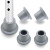 4Pcs 1" I.D Grey Replacement Feet Rubber Suction Cup Feet