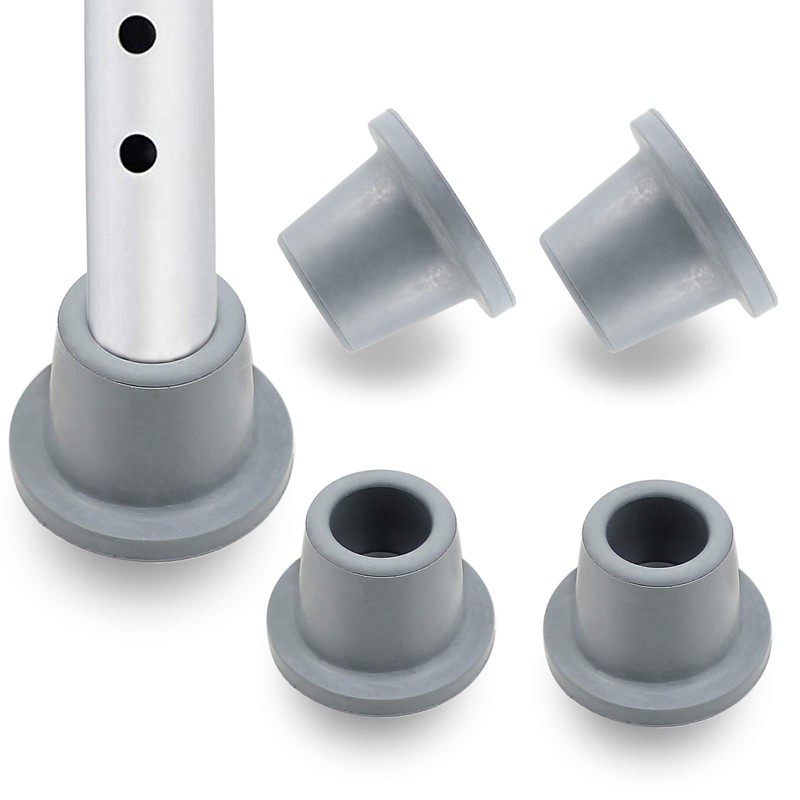 4Pcs 1" I.D Grey Replacement Feet Rubber Suction Cup Feet