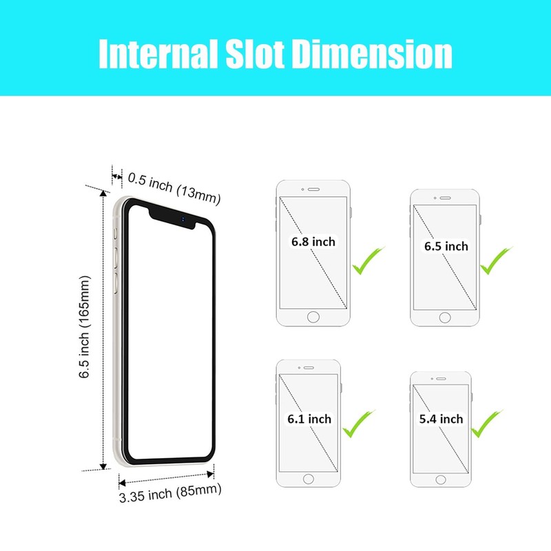 GLOTRENDS B18 18-Slot Cell Phone Storage Box, Portable Design for