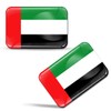 SkinoEu® 2 x 3D Sticker United Arab Emirates UAE Flag