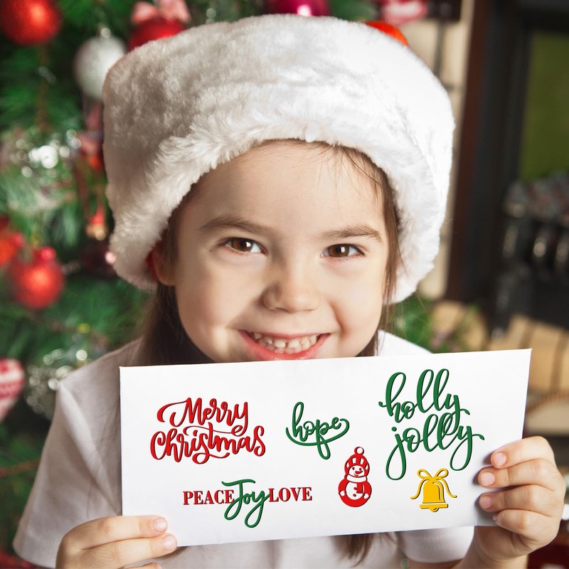 Whaline 16Pcs Christmas Metal Die Cuts Snowflake Snowman Tree Bell