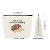 Sazuwu Hedgehog Gifts for Women Hedgehog Lover Gift Makeup Bag
