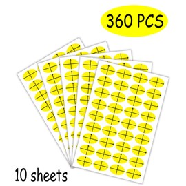 Embroidery Target Stickers 3/4"×1/2" Oval Shape Planner Calendar Scrapbooking Crafting Stickers - 360 Placement Stickers (3/4 ×1/2 Inch)