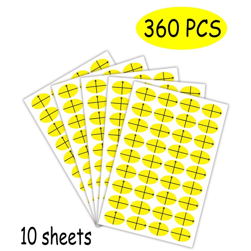 Embroidery Target Stickers 3/4"×1/2" Oval Shape Planner Calendar Scrapbooking Crafting