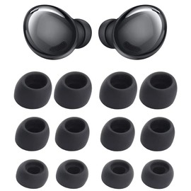 Silicone Ear Tips Replacement for Galaxy Buds Pro, JNSA Replacement Earbuds Tips Compatible with Galaxy Buds Pro Earbuds 6 Pairs SML Black (GBP8PB)