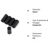 Akozon 100Pcs M3 Female Hex Threaded Spacer Standoff Black Nylon