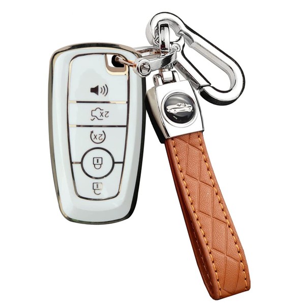 ontto 5-Button Key Fob Cover for Ford Soft TPU Key