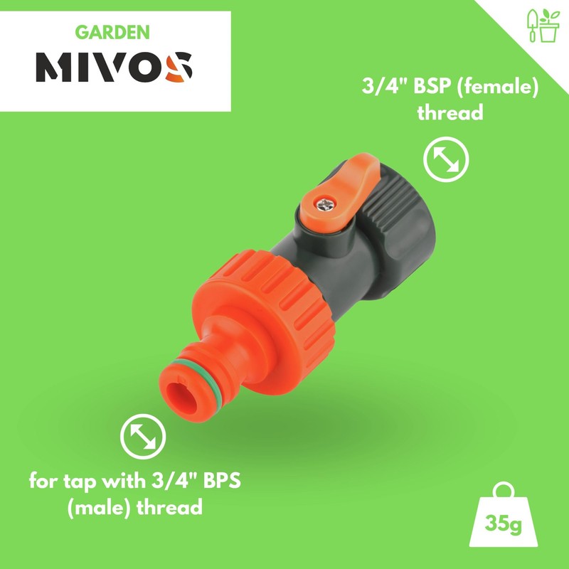 MIVOS Tap Connection for Tap with 3/4 Inch (26.5 mm)
