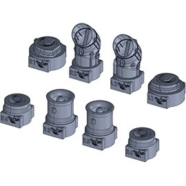 Clear Prop 1/72 Kaman Aircraft UH-2C/HH-2D Seeplite Exhaust (For Clear Props) Plastic Model Parts CPU A72068 Molded Color