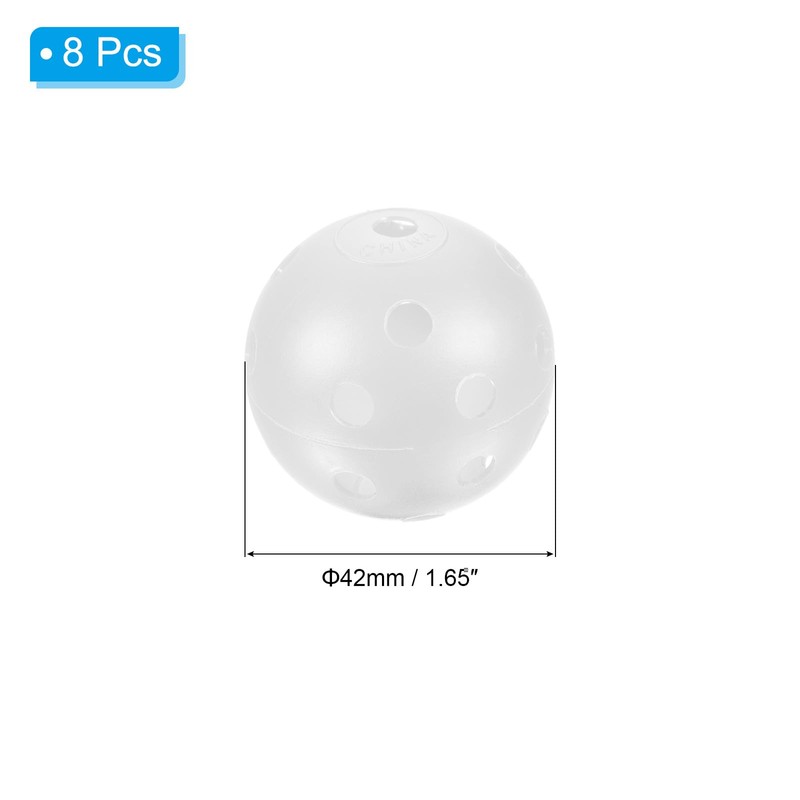 PATIKIL Golf Practice Balls, 8 Pack 42mm Limited Flight Plastic