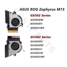 BestParts New CPU+GPU Cooling Fan Replacement for ROG GX502LWS Fan, for ASUS ROG Zephyrus M15 GX502GW GX502GV GX502LWS, GU502GW GU502GV, GU502LW, GU502LV GU502LWS P/N: DFS200912210T DFSCK221051821