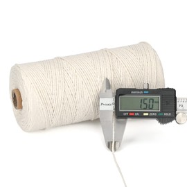 G2PLUS 300 m Beige Baker Twine, 1.0 mm Cord, Cotton Craft Cord, Decorative Cord, Perfect for DIY Arts and Crafts Gardening