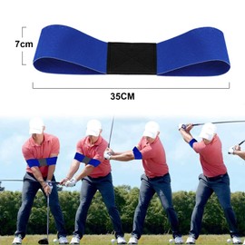 QGH Golf Swing Trainer Aid, Golf Training Aids Golf Trainer Arm Band, Golf Grip Training Aid, Golf Grip Trainer Swing Trainer Practice Golf Assistant for Golf Beginner