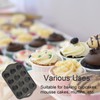 Kazozobi 2 Pack Mini Muffin Cheesecake Pan with Removable Bottom,