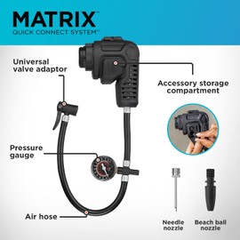 BLACK+DECKER Inflator Multi-Tool Attachment with Tool Tote Bag for Matrix System, Wide-Mouth (BDCMTHPI & BDCMTSB)