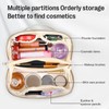 Large Capacity Travel Makeup Bag, Woven Leather Makeup Bag, Waterproof