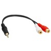 Cmple - 3.5mm Mini Plug to 2 RCA Jack Gold